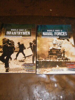 World War II Infantrymen & Naval Forces You Chose Interactive Books YA Books